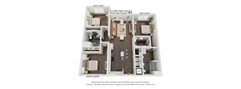 3C Floor Plan at Station 18, Georgia, 30519